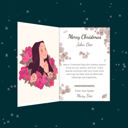 3nity "Little Flower of Jesus" eCard by Jen gallery